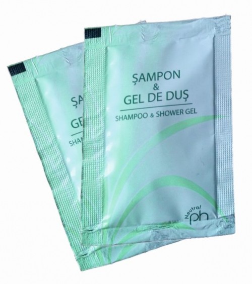 Sampon si gel de dus hotelier 9 ml