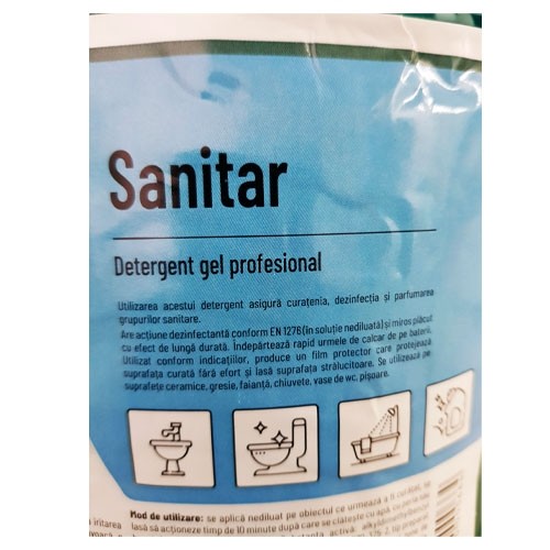 Sanitar Detergent gel profesional dezifectant
