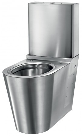 Vas WC monobloc cu rezervor - din inox bacteriostatic 